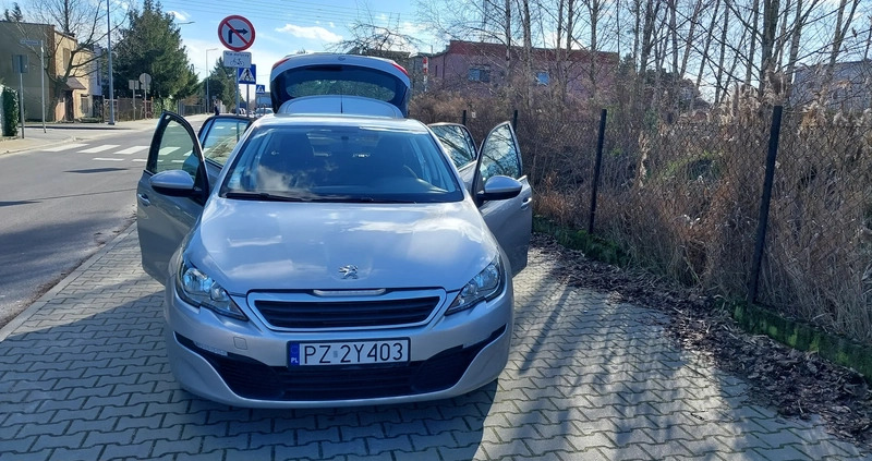 Peugeot 308 cena 26999 przebieg: 165000, rok produkcji 2013 z Luboń małe 352